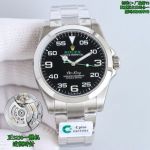 C Factory Rolex Air-King 40mm 6R3699V6 3230 Movement Oyster Bracelet Black Dial Watch